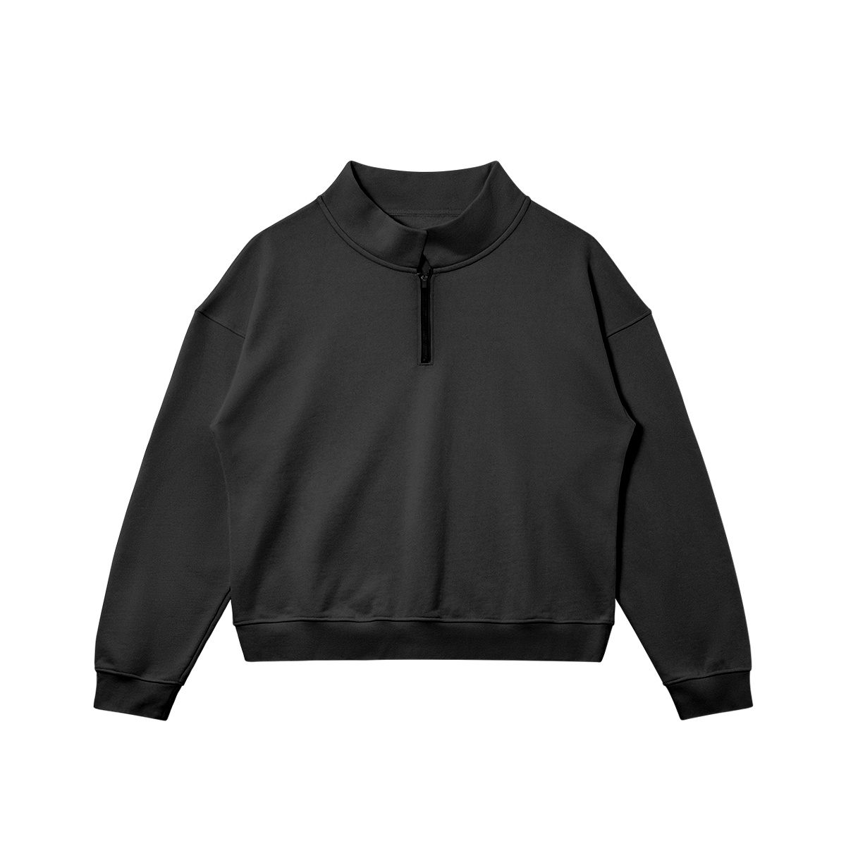 Basic standing collar sweatshirt