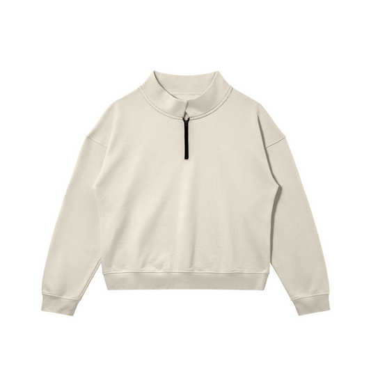 Basic standing collar sweatshirt